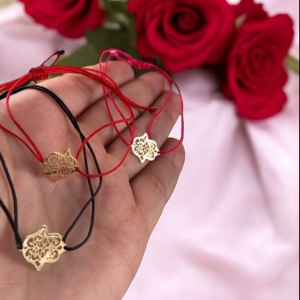 Cordon khemissa en Or 18k. Tous les couleurs disponibles [B.FETHI™]