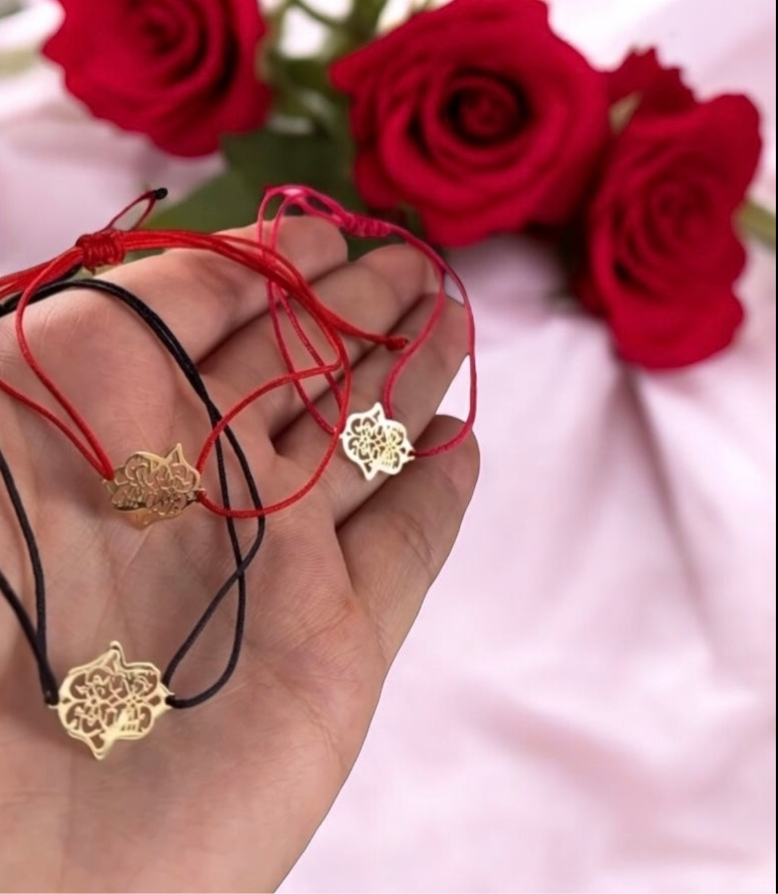 Cordon khemissa en Or 18k. Tous les couleurs disponibles [B.FETHI™]