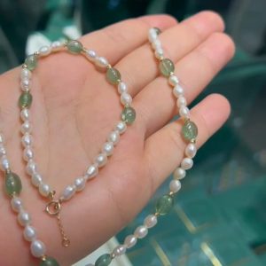 Ensemble johr naturel avec des boules en Or 18k [B.FETHI™]