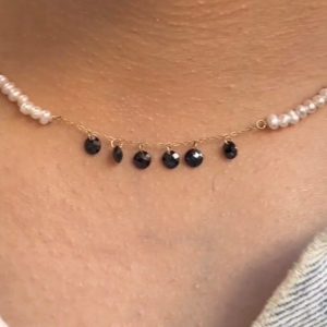 Collier pierre johar naturelle en Or18k [B.FETHI™]