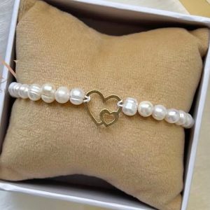 Bracelet jouhar naturelle avec Coeur en Or18k [B.FETHI™]