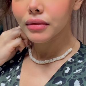 Collier Nyris en Or 18k Avec Pierres Johar Naturelle [B.FETHI™]