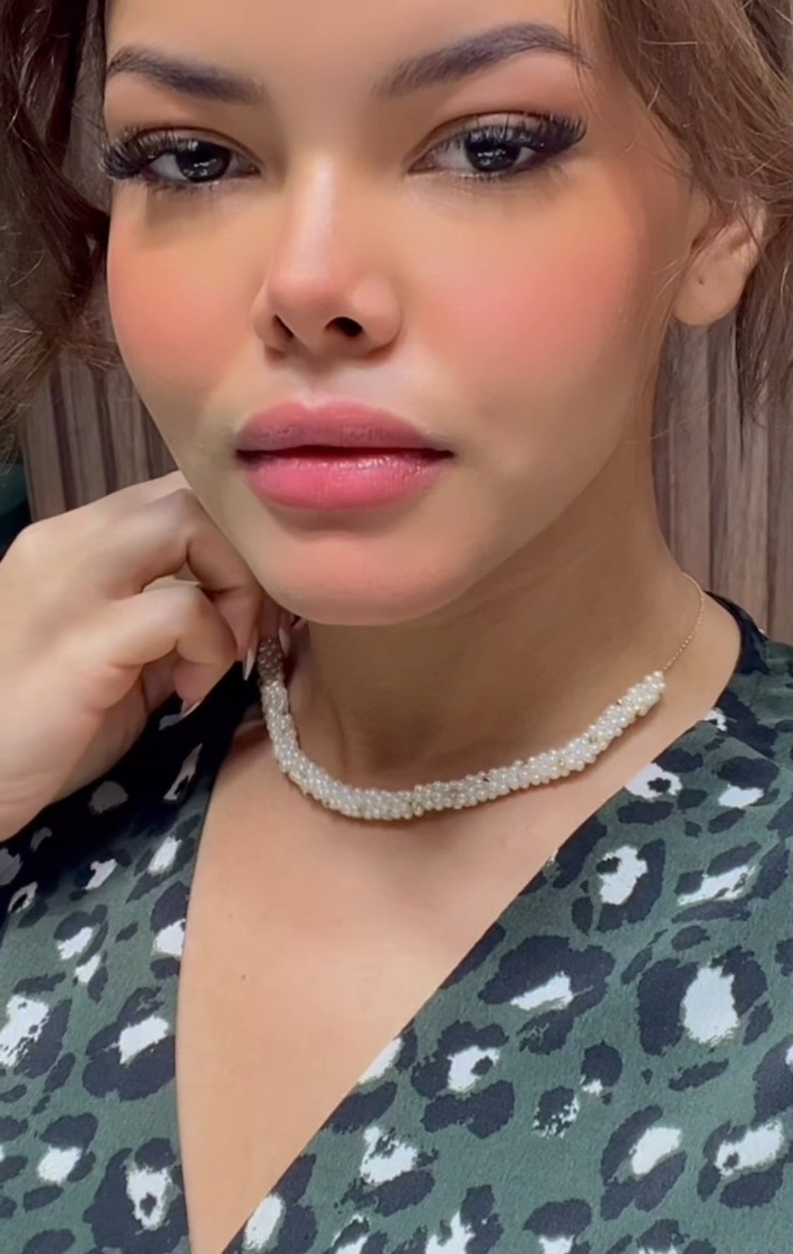 Collier Nyris en Or 18k Avec Pierres Johar Naturelle [B.FETHI™]