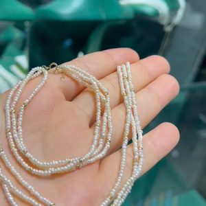 Ensemble johr avec des boules en Or 18 carats [B.FETHI™]