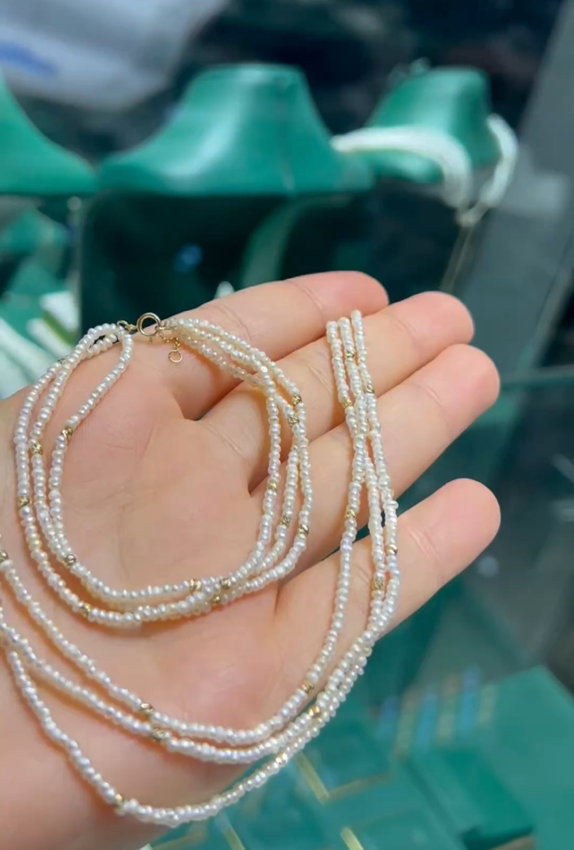Ensemble johr avec des boules en Or 18 carats [B.FETHI™]