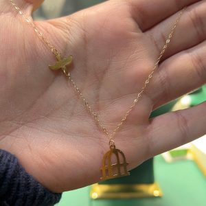 Collier cage en Or18k [B.FETHI™]
