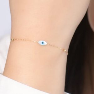 Gourmette EVILE EYE en Or 18k [B.FETHI™]