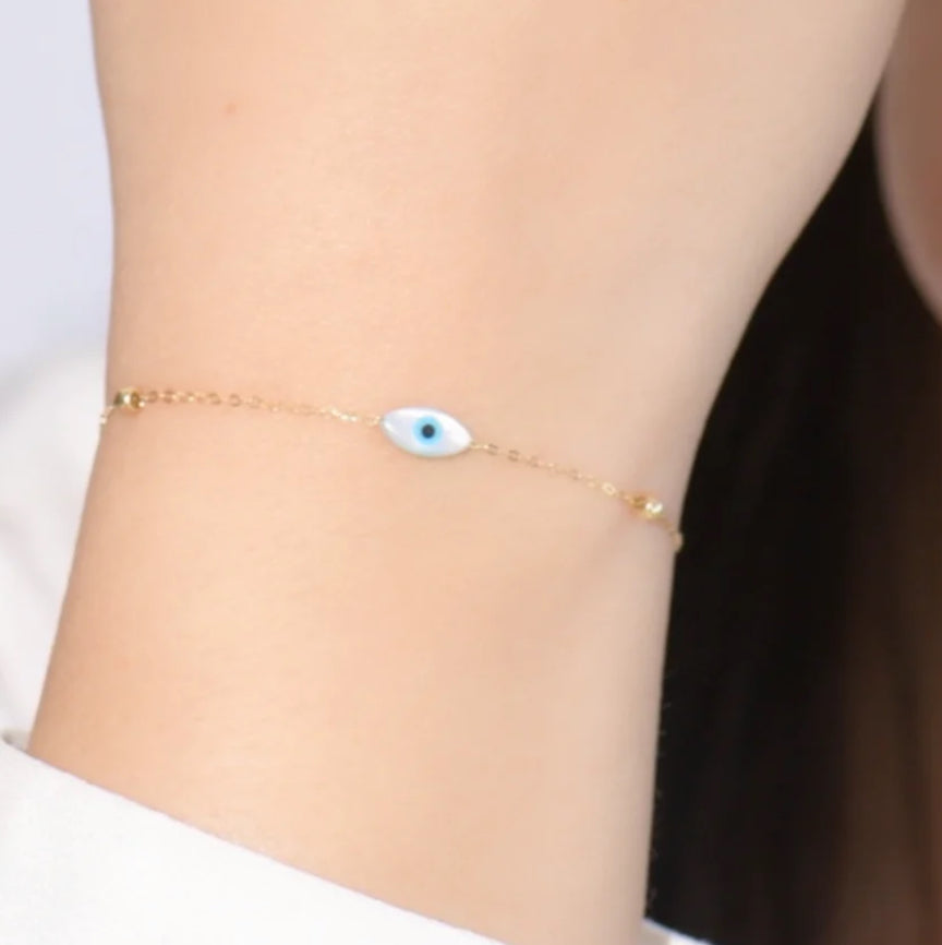 Gourmette EVILE EYE en Or 18k [B.FETHI™]