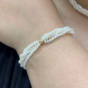 Bracelet johar naturelle avec grand boule en Or18k [B.FETHI™]