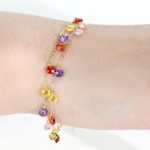 Gourmette double en Or 18k, Très chic [B.FETHI™]