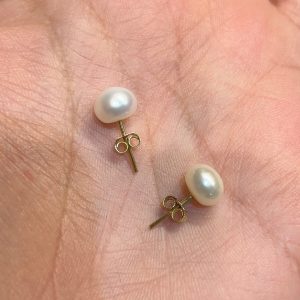 Boucle D’oreille en Or18k avec johar naturelle [B.FETHI™]