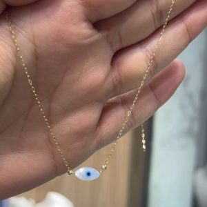 Collier « eye » en Or 18 Carats. Très chic [B.FETHI™]