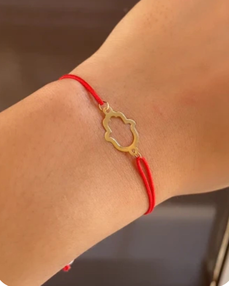 Cordon khemisa en Or 18k. Pendantif Solide [B.FETHI™]