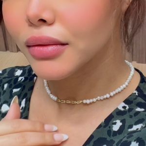 Collier Tifany en Or 18k avec johar naturel [B.FETHI™]