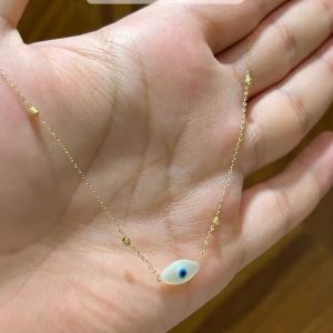 Collier Evile eye en Or18k [B.FETHI™]