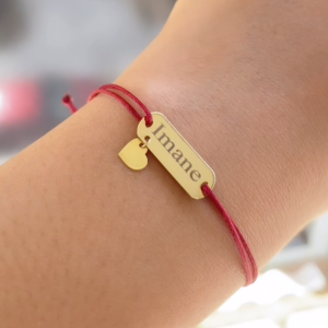 Cordon en Or 18k - Toutes les Prénoms et Couleurs disponibles [B.FETHI™]