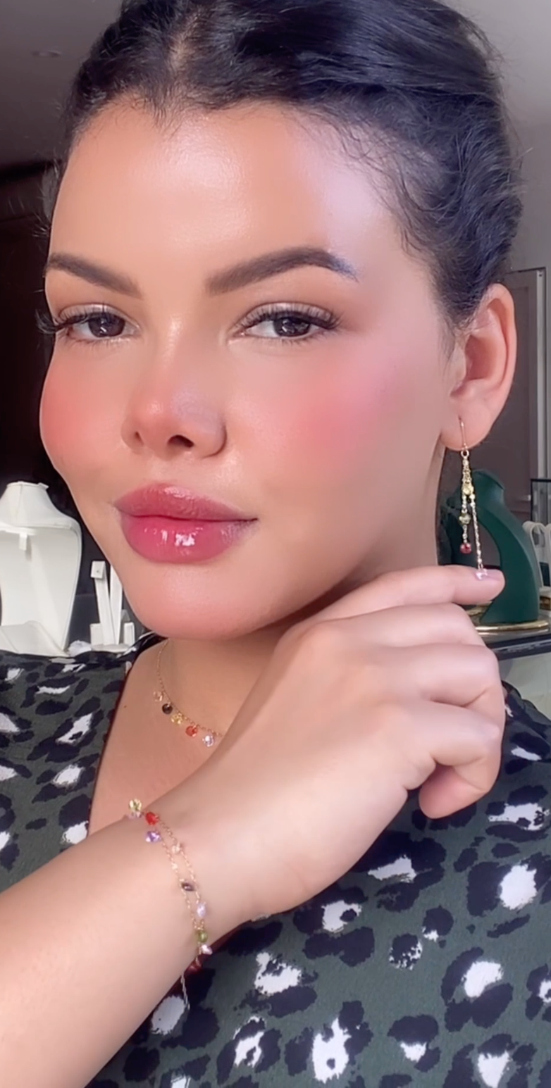 Ensemble en Or 18k - Collier, Gourmette et Boucles D'oreilles! [B.FETHI™]
