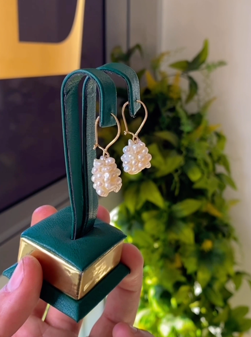 Boucles D'oreilles NYRIS en Or 18k ornées de sublimes pierres Johar naturelles [B.FETHI™]