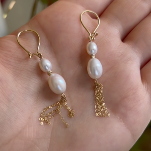 Boucles D'oreilles ILAR en OR 18k, Pierres Johar Naturelles [B.FETHI™]