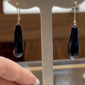 Boucles D'oreilles BERNIS en Or 18k Avec Une Pierre Naturelle [B.FETHI™]