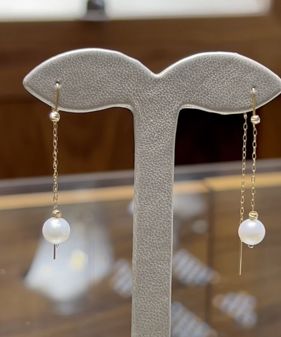 Boucles D'oreilles en Or 18k - Pierre johar Naturelle [B.FETHI™]