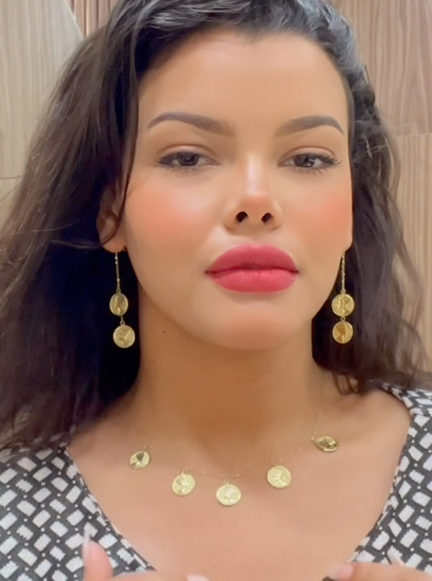 Ensemble Néfertiti en Or 18k - Collier et Boucles D'oreilles [B.FETHI™]
