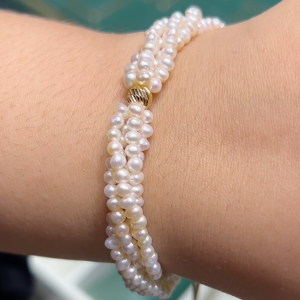 Cordon Bracelet en Or 18k - Pierres Johar Naturelles [B.FETHI™]