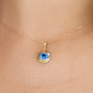 Collier Evil Eye en Or 18k [B.FETHI™]