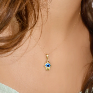 Collier Evil Eye en Or 18k [B.FETHI™]