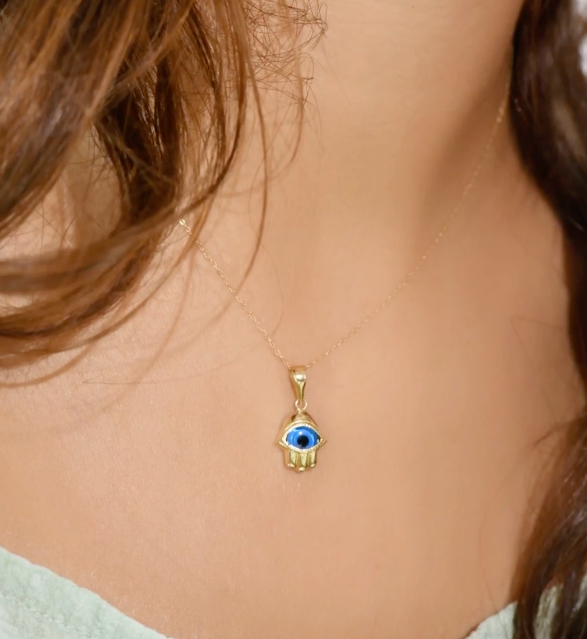 Collier Evil Eye en Or 18k [B.FETHI™]