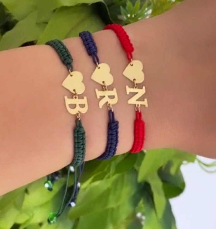 Cordon en Or 18k - Coeur Alphabet [B.FETHI™]