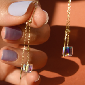 Boucles Cristallisé En Or 18k [B.FETHI™]