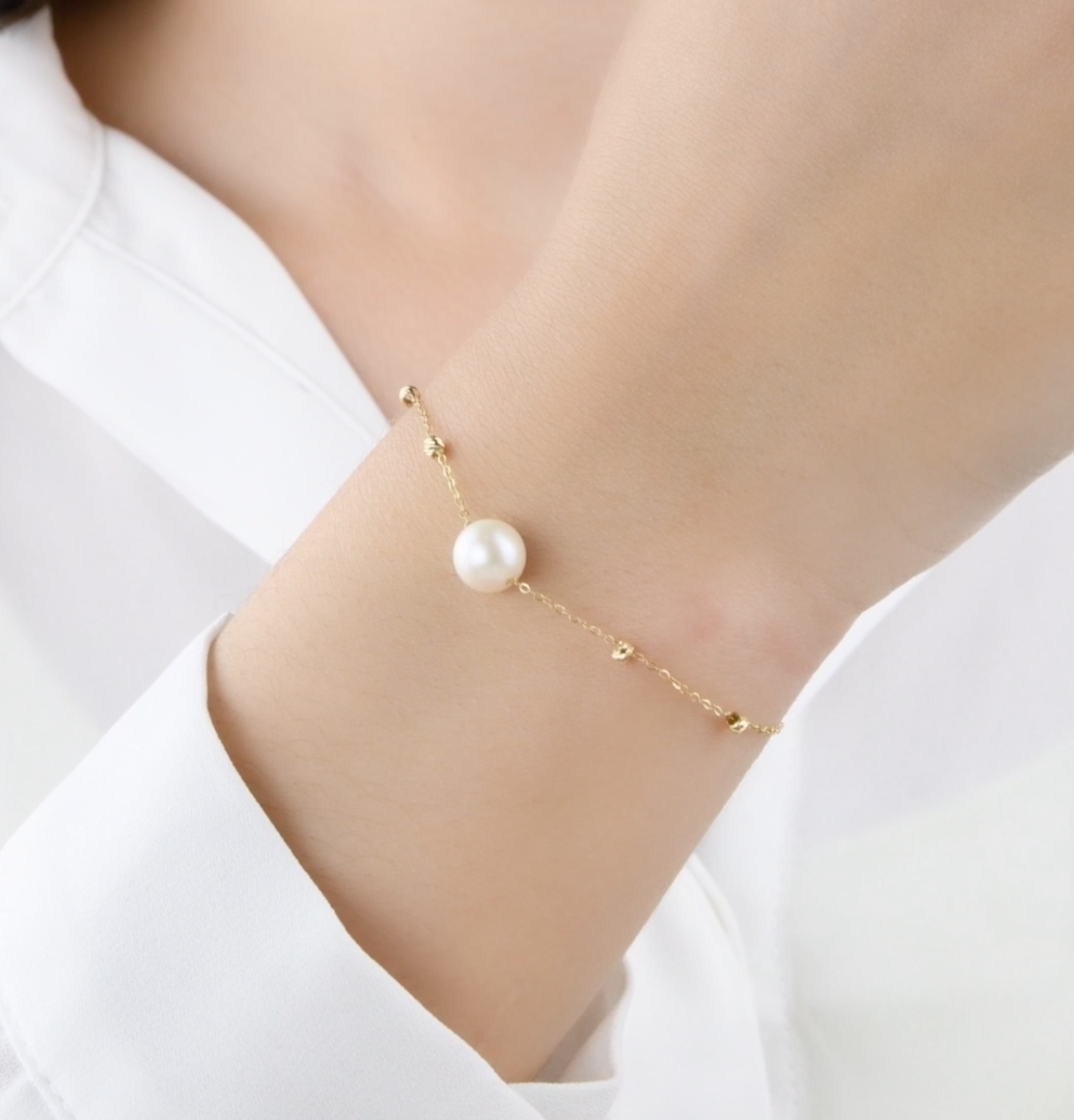 Gourmette en Or 18k Avec pierre Joher Original [B.FETHI™]
