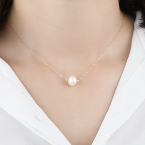 Collier en Or 18k Avec Pierre Joher naturelle [B.FETHI™]