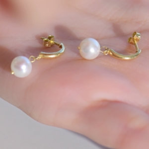 Boucles D'oreilles en Or 18k Avec Pierre Johar Naturelle [B.FETHI™]