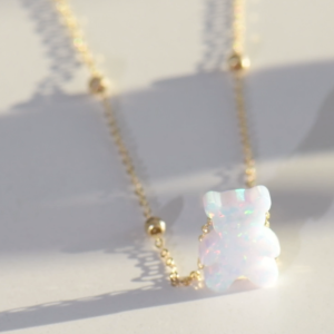 Collier en Or 18k " Mon Petit Ours '' [B.FETHI™]
