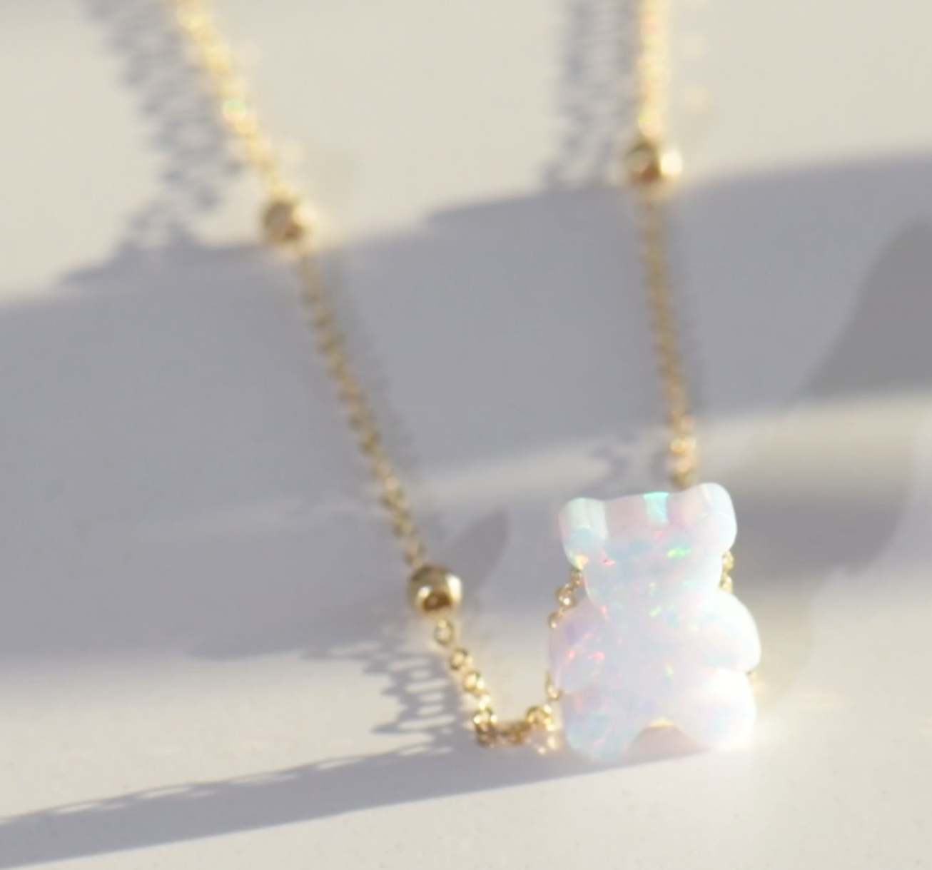 Collier en Or 18k " Mon Petit Ours '' [B.FETHI™]