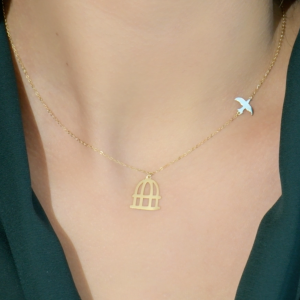 Collier Cage en Or 18k [B.FETHI™]
