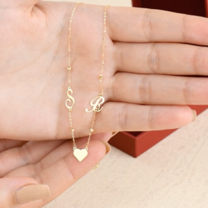 Collier Mes lettres D'amour en Or 18k [B.FETHI™]