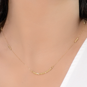 Collier en Or 18k Boules Séparer [B.FETHI™]
