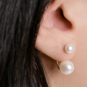 Boucles D'oreilles Double Perle Johar [B.FETHI™]