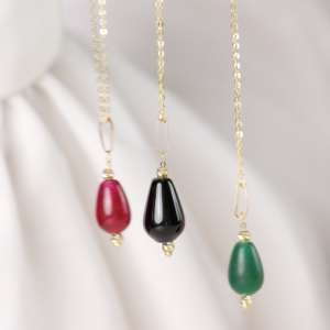 Ensemble PELOTY en Or 18k ( Collier et boucles D'oreilles ) [B.FETHI™]