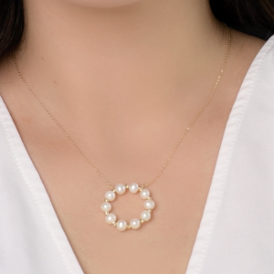 Collier en Or 18k - Cercle de Boules Johar [B.FETHI™]