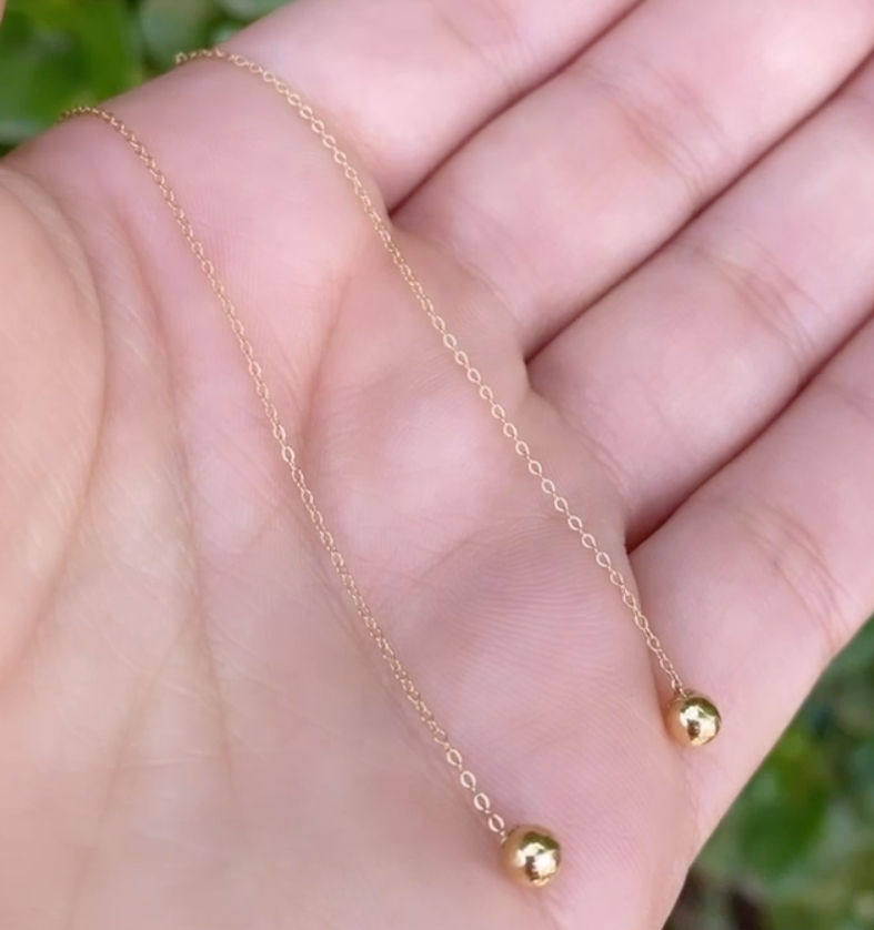 Boucles D'oreilles La boule en Or 18k [B.FETHI™]