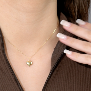 Collier '' Grand Cœur '' en Or 18k [B.FETHI™]