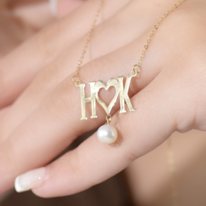 Collier " Lettres D'amour '' en Or 18k [B.FETHI™]