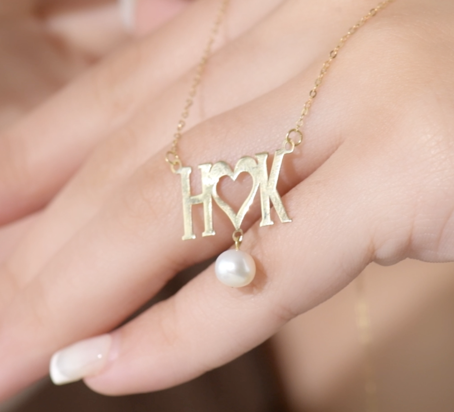 Collier " Lettres D'amour '' en Or 18k [B.FETHI™]