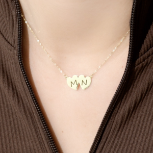 Collier '' Lettres D'amour '' en Or 18k [B.FETHI™]