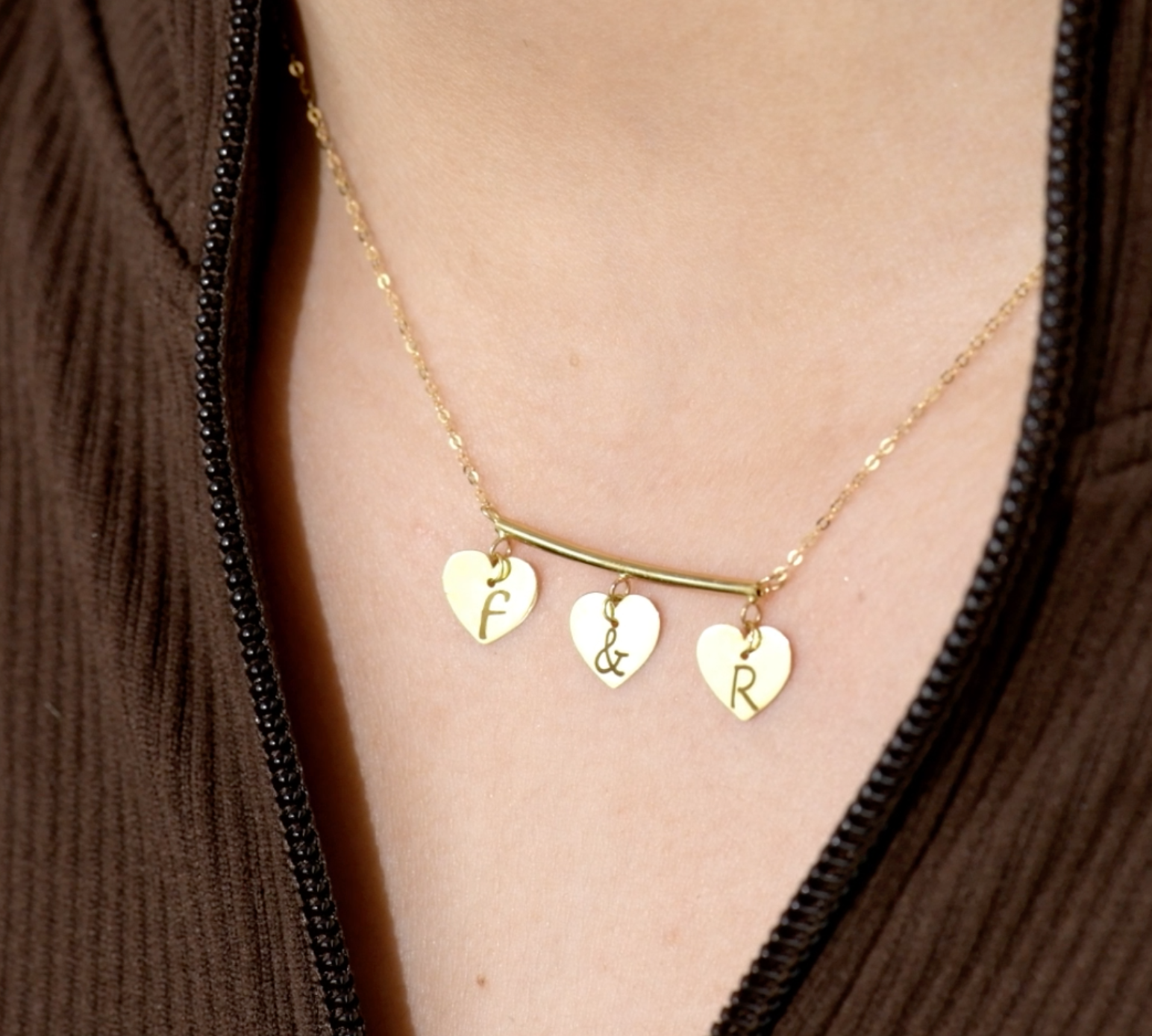 Collier Mes Lettres D'amour en Or 18k [B.FETHI™]