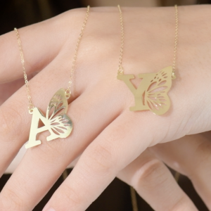 Collier en Or 18k - Pendentif papillon [B.FETHI™]